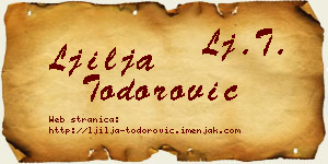 Ljilja Todorović vizit kartica
